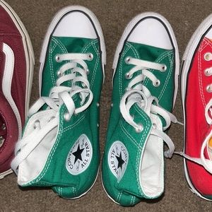 Green Hightop Converses